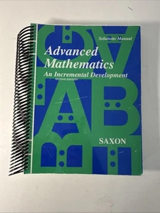 Saxon advanced mathematics (2nd edition) Solutions Manual - Picture 1 of 2
