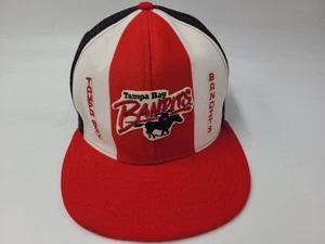 Vintage Tampa Bay Bandits AJD Lucky Stripes Mesh Trucker Snapback Hat Cap USFL - Bild 1 von 15