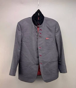 Study by Janak Mens Gray Collared Suit Jacket Blazer Size 42 - Picture 1 of 5