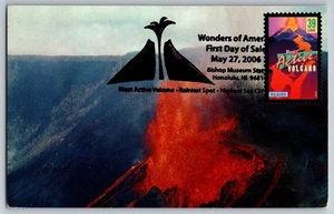 #4067 Most Active Volcano Kilauea FDC Maxi Card w/Pictorial Cancel - Picture 1 of 2
