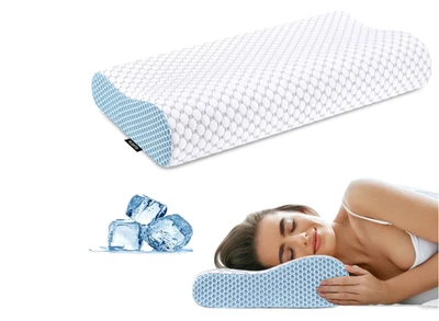 Orthopedic Contour Memory Foam Pillow Cervical Bed Pillow for Pain Relief - Image 1 of 4