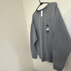 Grey sweatshirt athletic 2XL 50 / 52 new with tags pull Over made in Honduras  - Picture 1 of 5