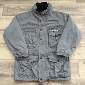Bogner Mens Insulated Grey Ski Snowboard Jacket Size L/XL Utility Military Style - Picture 1 of 9