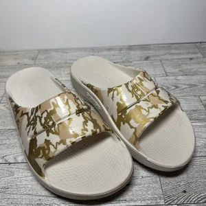 Oofos Gold Ivory OOAHH Recovery EUC Schuhe Damengröße 6 Herrengröße 4 " - Bild 1 von 7
