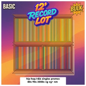 BASIC 12" LOT bulk (120) hip-hop/r&b singles promos 90s 00s HIP-HOP/R&B nm/vg+ - Picture 1 of 2