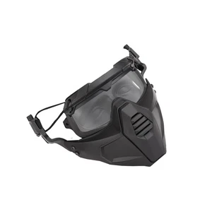Tactical Half Fask Mask & Goggle Sets Protective Mask For SF Fast Helmet Rail 78 - Picture 1 of 22