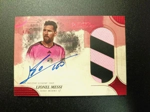 2024 Topps Finest MLS Renaissance Autograph Relics Ruby Version /5 Lionel Messi - Bild 1 von 10