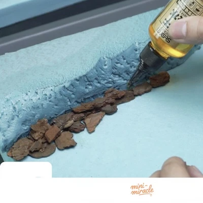 Mountain Stone DIY HO/OO Scale Bark Miniatures Table Scene Model Platform Sand - Image 1 of 4