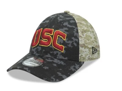 Authentic NWT New Era USC Trojans NCAA Salute To Service 39Thirty Flex Hat Cap - Image 1 of 4