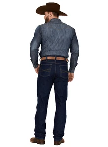 Blue Ranchwear Herren 40x30 Bucking Wash Bronson Slim Straight Denim Jeans - Bild 1 von 13