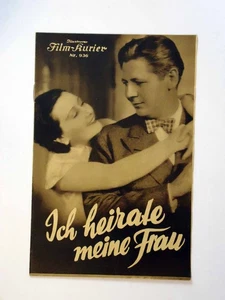 Ich heirate meine Frau - Illustrierter Film Kurier - WKN 936 ungelocht (10/3) - Picture 1 of 1