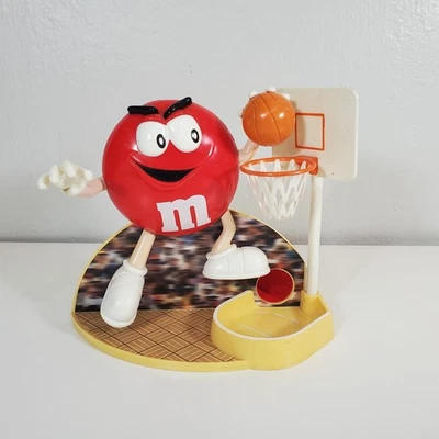 Dispensador de caramelos de baloncesto rojo M&Ms Jammin 1999 vintage red de hundimiento chocolate Foto 1 de 4