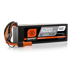 Spektrum SPMX50004S50H5 14.8V 5000mAh 4S 50C Smart Hardcase LiPo Battery: IC5 - Bild 1 von 1