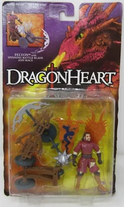 Kenner 1995 Dragonheart Felton con lama da battaglia rotante e mazza - Foto 1 di 3