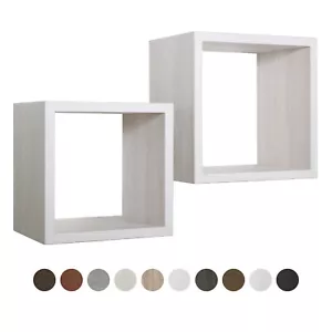 MENSOLE A CUBO DA PARETE SET DI 2 PZ COMPONIBILE VARI COLORI MOD. Q-BIS MAXI - Foto 1 di 6
