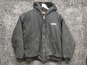 Summit Fire Protection Uniform Work Jacket Adult XL Black Hooded Fleece Lined