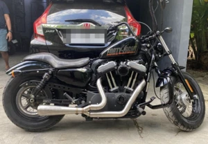 2-1 Exhaust System Harley Davidson SPORTSTER 883 1200 Forty Eight 2004-2020 - Picture 1 of 5
