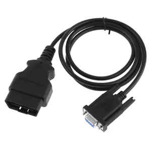 OBD-II 16Pin Male to DB9 RS232 Connector Cable for Car Diagnostic Adapter Scan - Foto 1 di 12