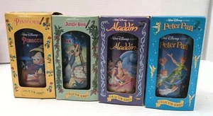 1994 Walt Disney Collector Series Cups (Glasses) Burger King Complete Set of 4 - Picture 1 of 4