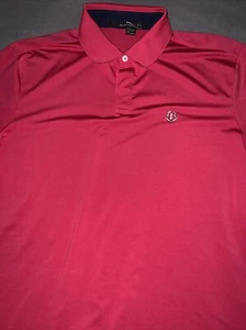 EUC RLX Ralph Lauren SS logo Golf Shirt, The Memorial, Red, Size XL - Picture 1 of 10