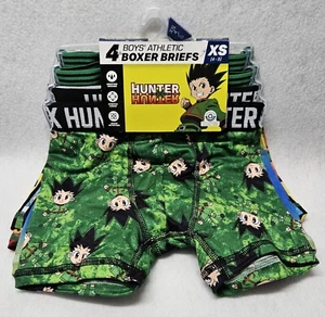 Hunter X Hunter Boys' Athletic Graphic Boxer Briefs 4-Pack Size XS(4-5)/New - Picture 1 of 10
