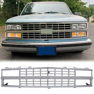 For 1988-1992 1993 Chevy C K 1500 SILVERADO Chrome Grille W/Dual Headlight Hole - Picture 1 of 14