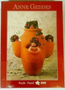 ANNE GEDDES Strawberry Planter Pot Babies 1000 Jigsaw Puzzle NEW And Sealed - Picture 1 of 3