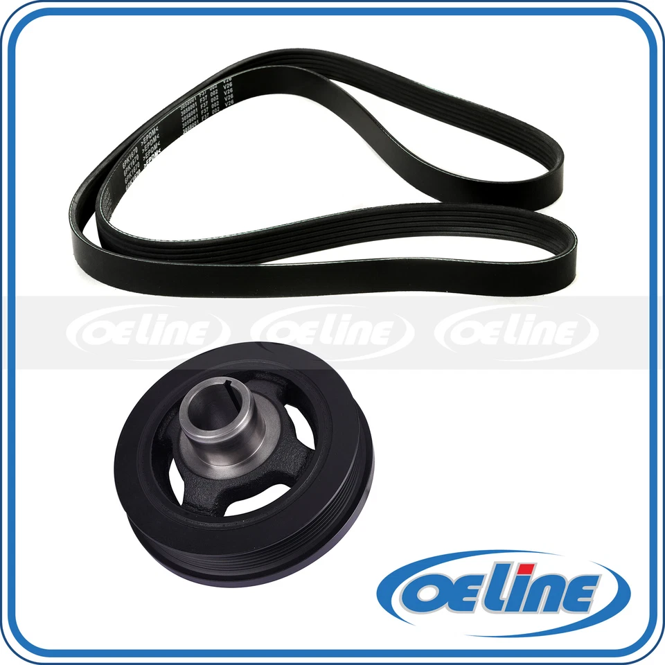 Harmonic Balancer Serpentine Belt for Chrysler 300 Dodge Charger Ram 1500 3.6L Foto 1 de 4