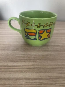 Friends Large Mug Green Coffee Staffordshire Pottery, Warner Brothers 2000 VGC - Picture 1 of 14