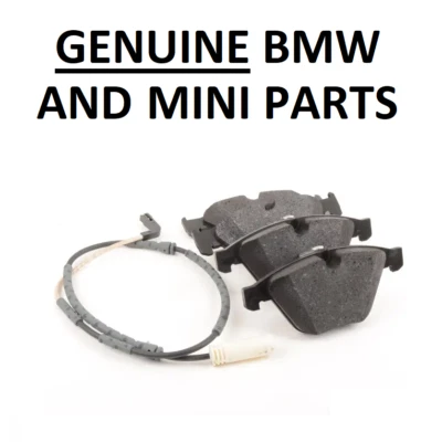 GENUINE BMW E90 3 Series Brake Pads and Wear Sensor Kit 34112288871. FRONT.  26A - Image 1 of 4