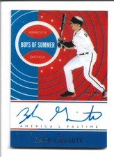 2019 America's Pastime Boys of Summer Autographs #BOS-ZG Zack Granite #41/99
