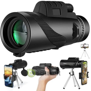 80X100 Zoom Optyczny obiektyw HD Monokular Teleskop + statyw + klips do telefonu komórkowego - Zdjęcie 1 z 22