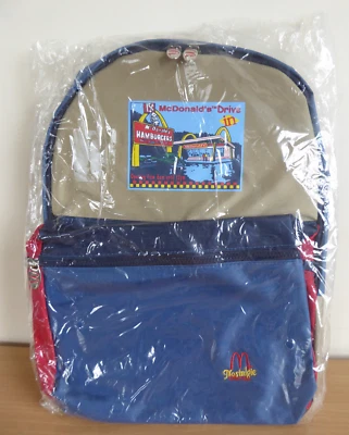 McDonalds Nostalgie Collection Backpack Bag 1990's Vintage 1998 NEW Rare - Image 1 of 4