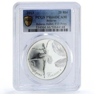 Belarus 20 roubles Ballet F15 Variety History Culture PR69 PCGS silver coin 2013 - Picture 1 of 2