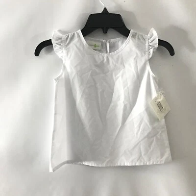 Blusa Zuccini Niños Top Básica Niña Camiseta Medio Ángel Manga Tejida Blanca Talla 5  Foto 1 de 4