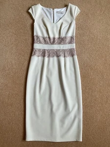 Dorothy Perkins cream dress with lace detail,size 6..unworn - Picture 1 of 8
