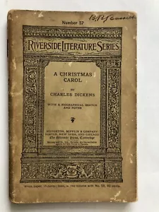 Riverside Literature Series #57 A Christmas Carol by Charles Dickens - Picture 1 of 4