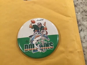 Miami Dolphins 🐬 Vintage 1980’s 3” Diameter metal NFL Football 🏈 - Picture 1 of 3