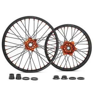 21"/18" CNC Spoked Wheels Set EXCF EXC SX XC-W SXF SXS XC-F 125-540 For HUSABERG - Picture 1 of 8