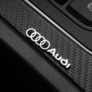 Audi Aluminum Car Badge Auto Decal Detail Emblem Logo Sticker M124-3 - Picture 1 of 8