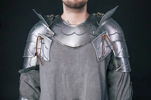 Medieval Prendas de hombro y garganta Larp hombro cosplay armadura - Imagen 1 de 6