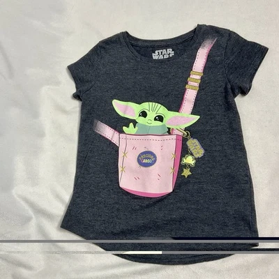 Рубашка с коротким рукавом Jumping Beans Star Wars The Mandalorian Grogu Baby Yoda 5 - Изображение 1 из 4