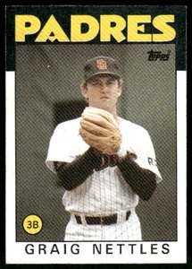 1986 Topps Graig Nettles #450 San Diego Padres L - Picture 1 of 2