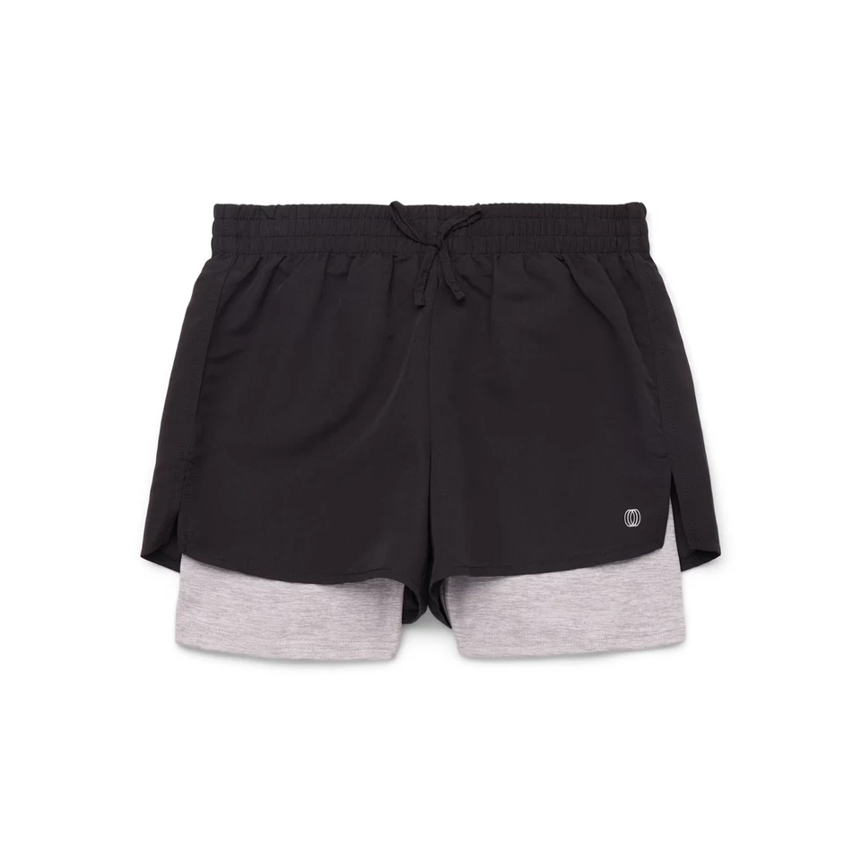 Balance Collection Girls' Athletic Shorts with Bike Shorts Liner, Size M 10/12 - Image 1 of 1