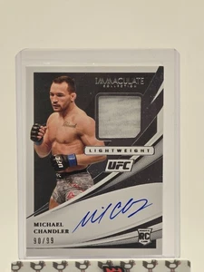 2021 Panini Immaculate UFC Rookie Memorabilia Auto RC Michael Chandler 90/99 - Picture 1 of 2
