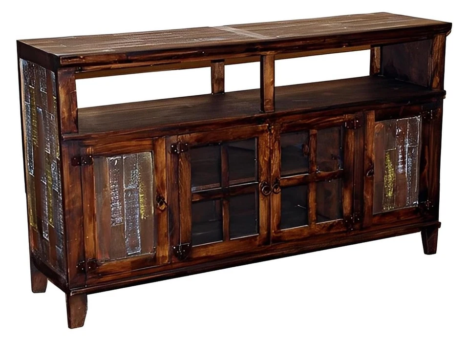 Soporte de TV Red River Basin con madera recuperada pintada Foto 1 de 1