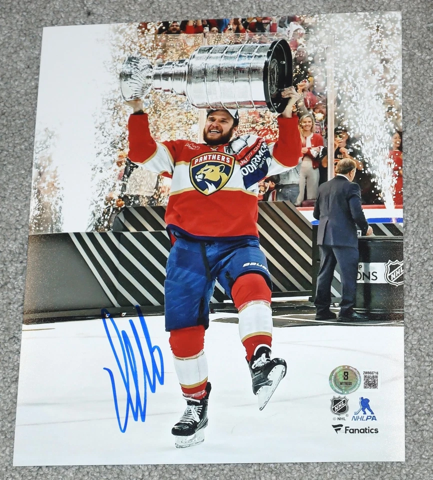 Фотография АЛЕКСАНДРА БАРКОВА с автографом чемпионов Флориды Пантер 8x10 + сертификат подлинности BECKETT 716 - Изображение 1 из 1