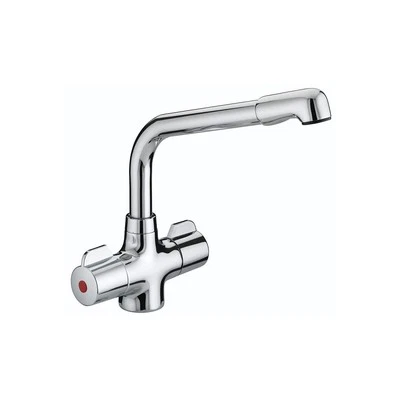 Bristan Kitchen Mixer Tap Swivel Brass Chrome Effect Durable Contemporary - Image 1 of 4