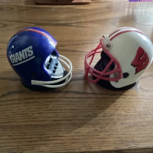 Vintage Football Helm Wecker NY Giants Wisconsin Badgers. NFL NCAA - Bild 1 von 9