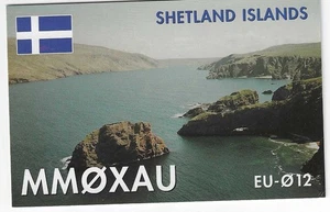 Scheda radio QSL 2003 Isole Shetland Regno Unito - Foto 1 di 1
